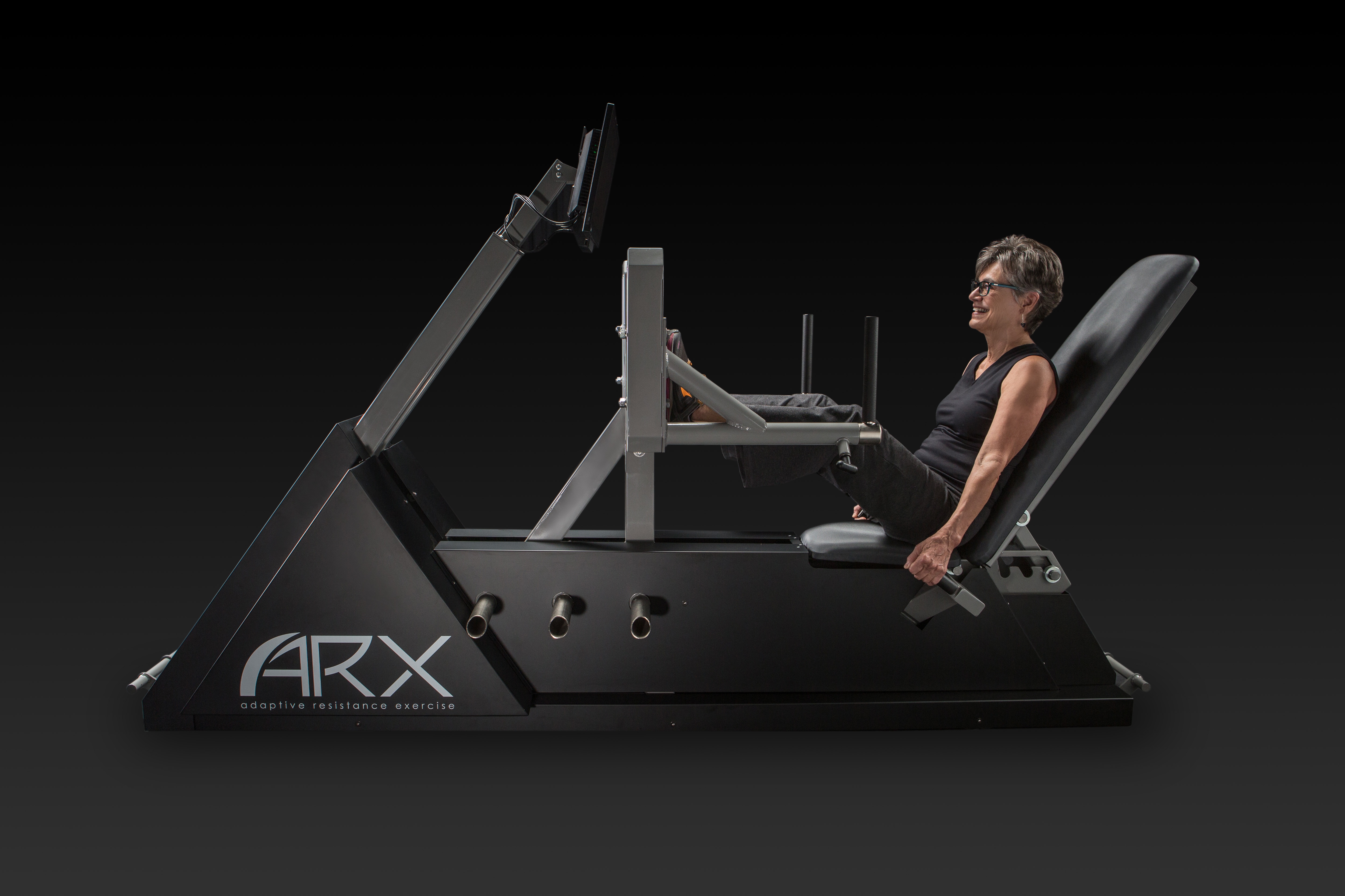 Woman on ARX machine.